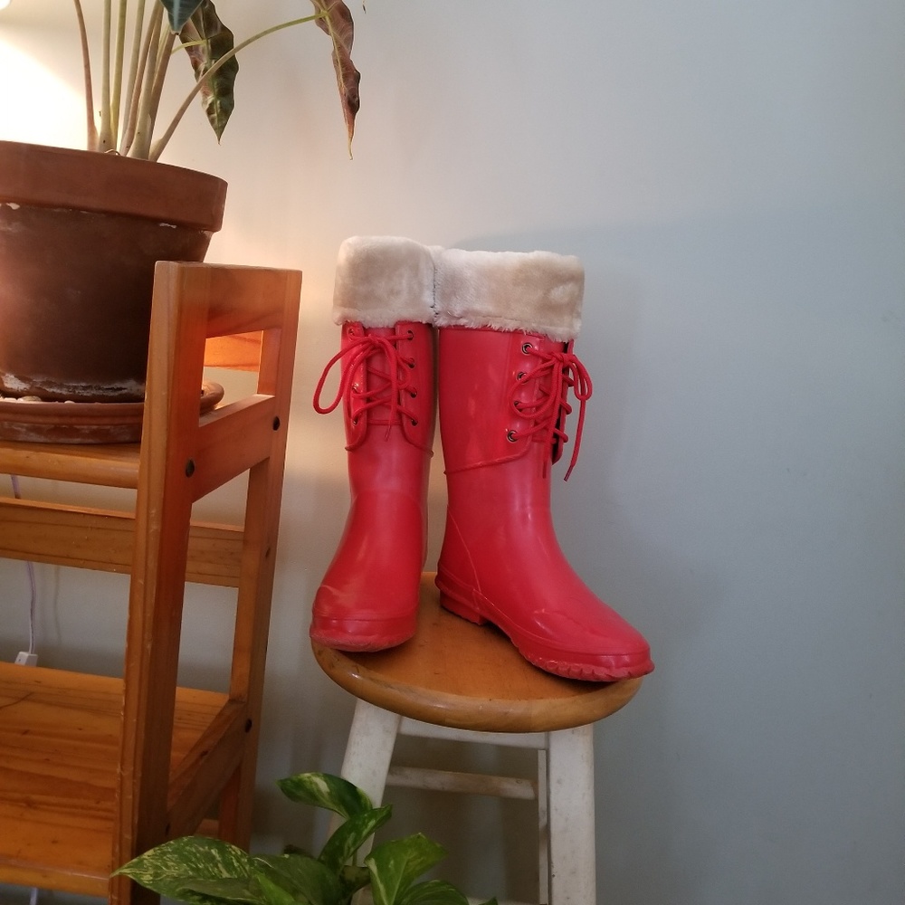 Muck Boot • Vintage Fur Lined Rubber Boots